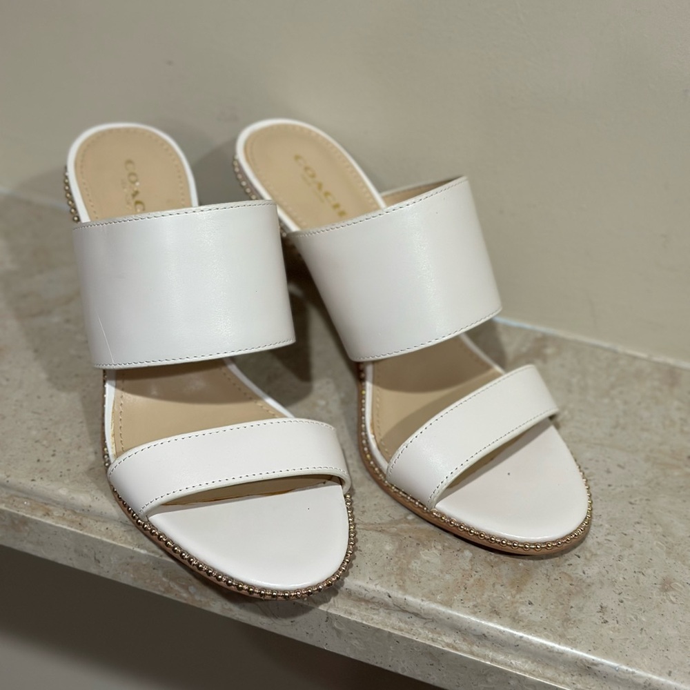 Coach Willa Chalk Slip On Slide Sandal - size 8.5